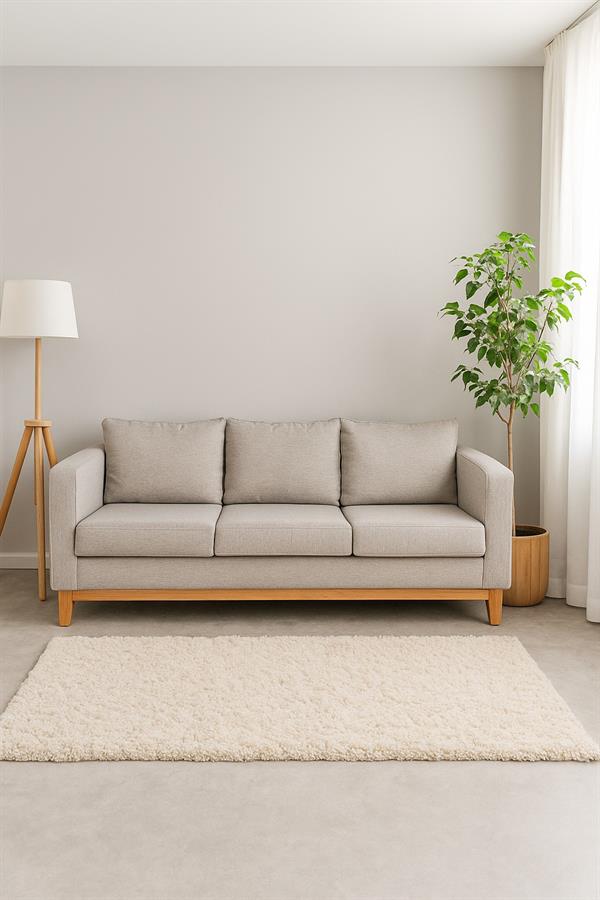 Sofa Wood con Almohadones